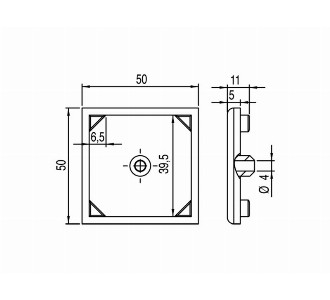 30X30 ALÜMİNYUM PROFİL KAPAĞI