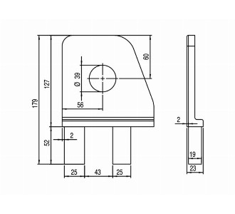 ALÜMİNYUM TAHRİK PLAKASI TAKIMI (23x129)