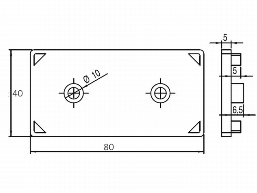 40x80 PLASTİK PROFİL KAPAĞI